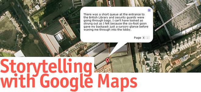 Разказване на истории с помощта на Google Maps