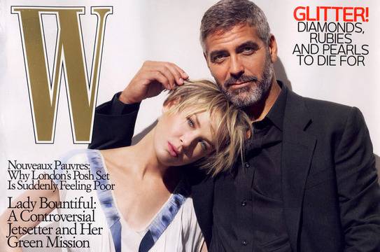 Джордж Клуни и Рене Зелеуегър за W Magazine