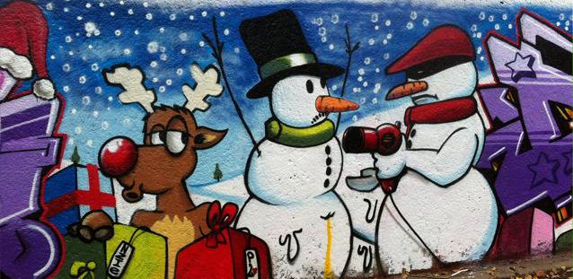 Коледни графити