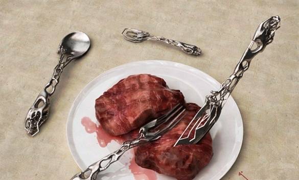 Необичайни прибори за хранене, отпечатани чрез 3D принтер