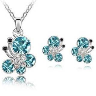 Комплект-пеперудки с кристали сваровски – 3069-1