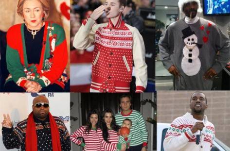 Грозните Коледни пуловери на звездите