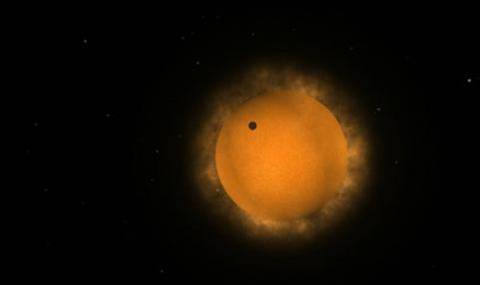 Пасаж на Венера пред диска на слънцето