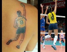 Волейболистка стана муза за татуировка