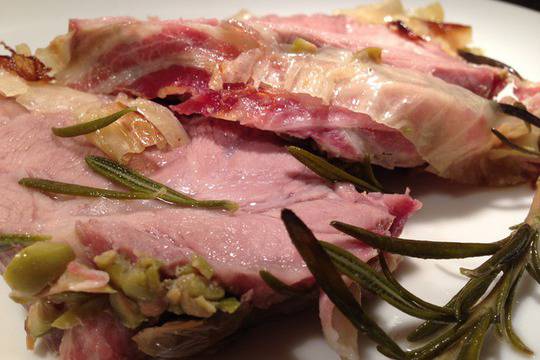 Печен свински врат