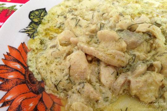 Пиле по дижонски