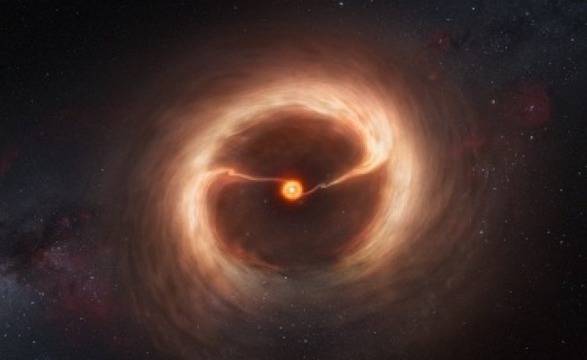 Радиотелескопът АЛМА проследи раждането на звезди и планети в съзвездието Вълк