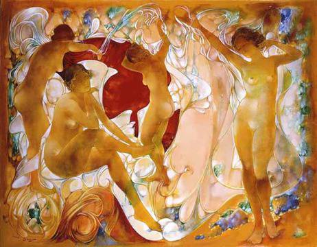 Women in art: Красотата в картините на Claude Sauzet