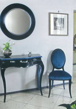 13170-2 – Огледало със сини кантове (заедно с конзола 6801-10 и стол 6855-1)