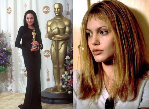 Актриси с Оскар – Анджелина Джоли с Оскар, 2000 г.