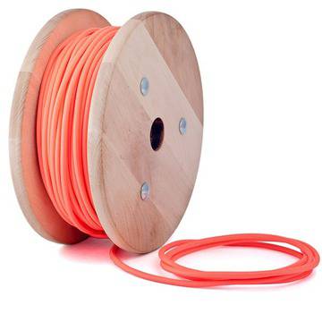 РОЗОВ НЕОН Цветен Кръгъл Текстилен Кабел За Лампа – Cablelovers