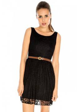 Играй и спечели черна дантелена рокля