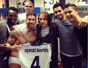 Радост в съблекалнята на Реал Мадрид