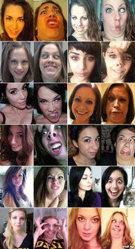 Красиви момичета правят физиономии