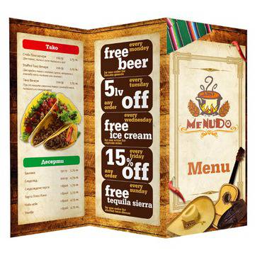 Непромокаеми менюта за ресторанти