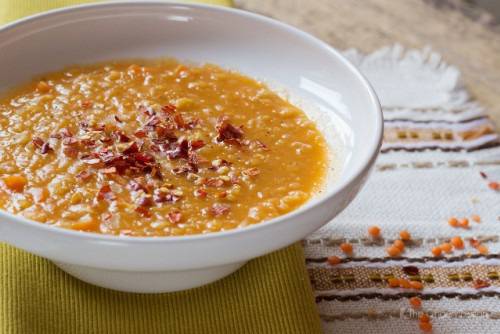 Крем супа от червена леща