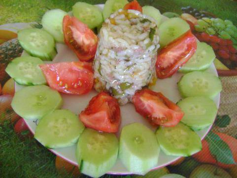 Ориз с кайма и зеленчуци