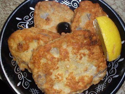 Паниран телешки език