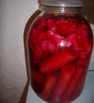 Туршия с лилав карфиол (за трилитров буркан)