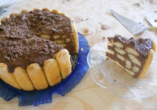 Торта Мока с бишкоти