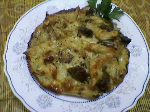 Макарони с пилешки дробчета на фурна