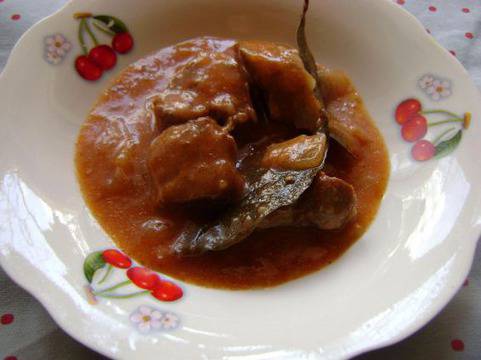 Винен свински кебап