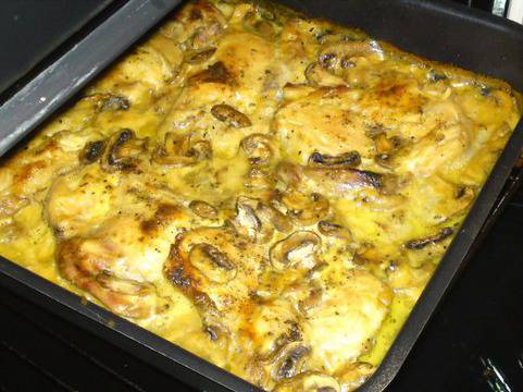 Пилешки пържоли със сметанов сос