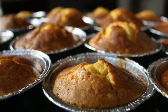 Мъфини с портокал и шоколад