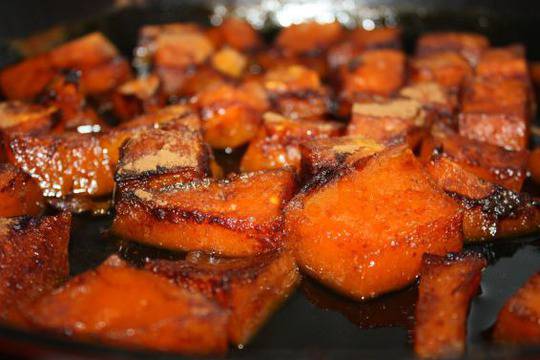 Печена тиква с канела и мед