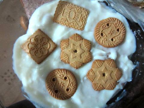 Бисквитена торта с крем ванилия