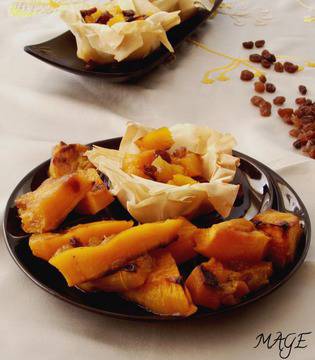 Кошнички с тиква и сушени плодове