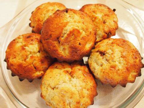 Мъфини с банани и шоколад