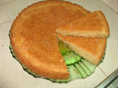 Арабско реване с грис и малинов сироп