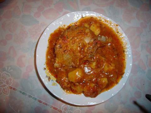 Пиле с картофи