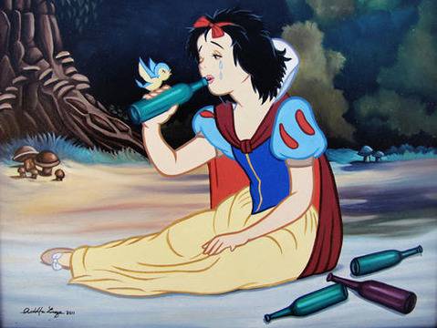 Героите на Дисни се отдадоха на пороци