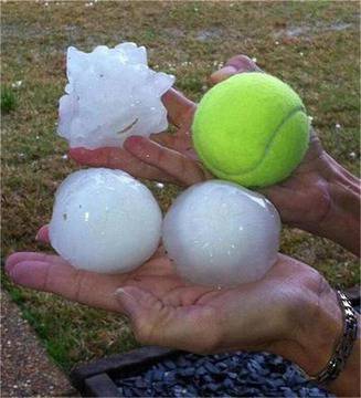 Виж каква градушка удари в Мисисипи