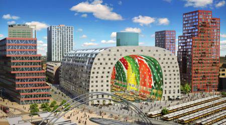 Пъстрият закрит пазар на Ротердам