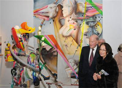 Симеон отиде на изложба на художника на костюмите за вагнеровия цикъл „Пръстенът на нибелунга“