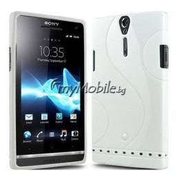 TPU Силиконов калъф (S-line) за Sony Xperia S LT26i – бял