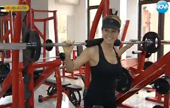 Джина Стоева извайва фигурата си с фитнес