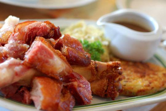 Печени свински късчета