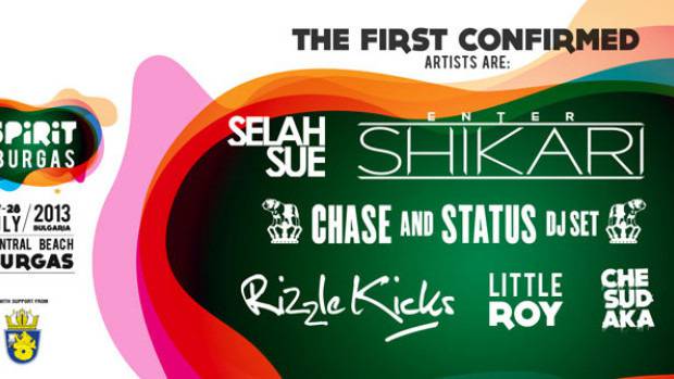Първите шест имена от афиша на Spirit Of Burgas 2013 вече са ясни!