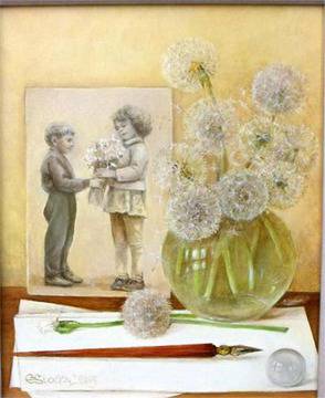 Съкровища от детството рисува Елена Стоева