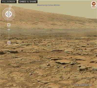 Разходи се из Марс на 360 градуса (панорама)