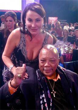 Дарина Павлова на юбилеите на Майкъл Кейн и Куинси Джоунс в Лас Вегас