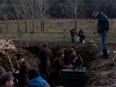 Христо Шопов в окоп от Балканската война