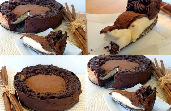 Шоколадов сладкиш с кафе и маскарпоне