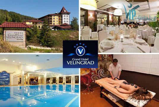 51% намаление на еднодневен делничен пакет със закуска, вечеря и СПА в Гранд Хотел Велинград*****