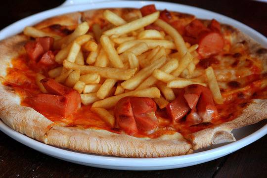 Пица с пържени картофи