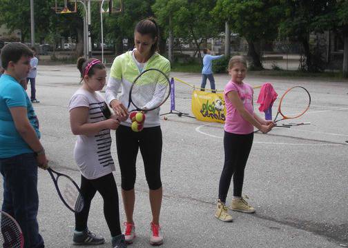 Цвети Пиронкова проведе час по физическо възпитание в Пловдив